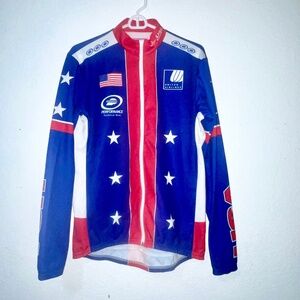 Vintage Performance Technical Wear USA Cycling Jacket Unisex SZ L